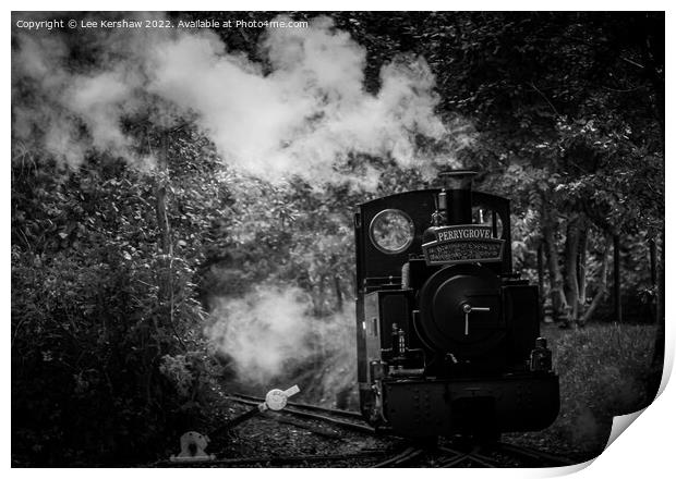 The Enchanting Perrygrove Express Steam Train Print by Lee Kershaw