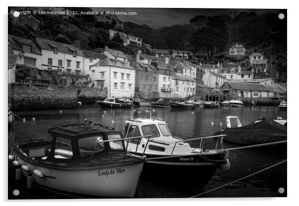 Serene Seascape: Loup de Mer at Polperro Acrylic by Lee Kershaw