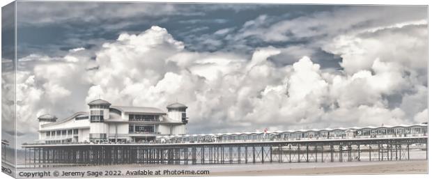 Majestic view of The Grand Pier Canvas Print by Jeremy Sage