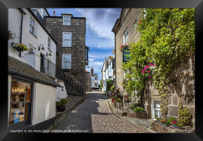 Bunkers Hill, St Ives Framed Print by Jim Monk