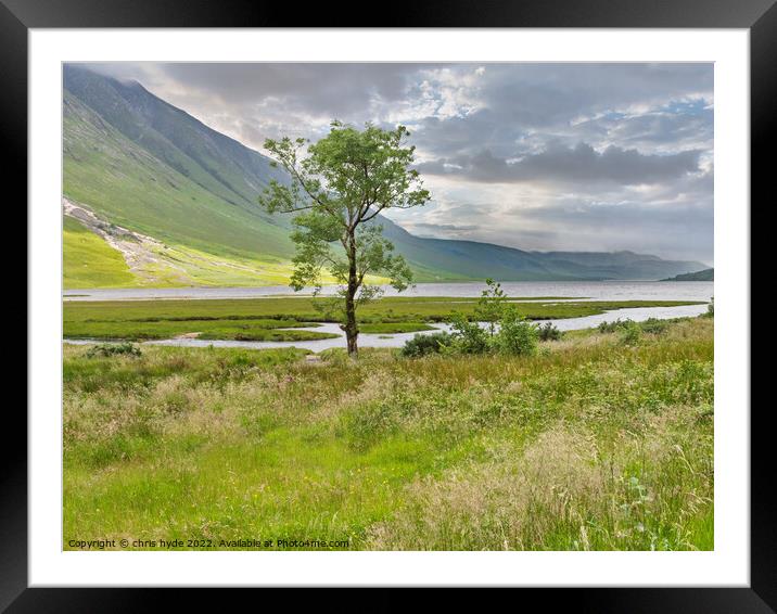 Loch Etive Glencoe Framed Mounted Print by chris hyde