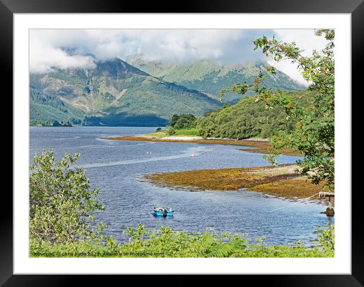 Loch Leven Glencoe Framed Mounted Print by chris hyde