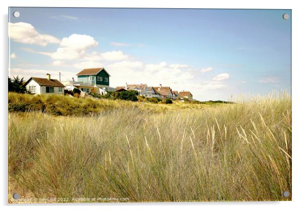 Coast property at Anderby creek, Lincolnshire Acrylic by john hill