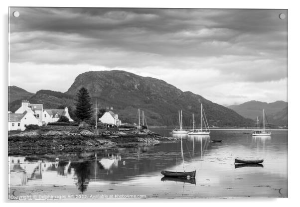 Loch Carron and the village of Plockton Acrylic by Delphimages Art
