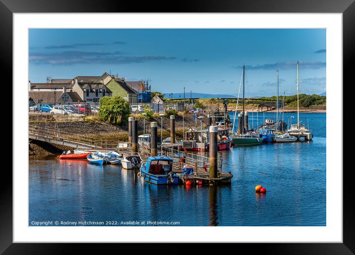 Tranquil Beauty of Irvine Harbour Framed Mounted Print by Rodney Hutchinson