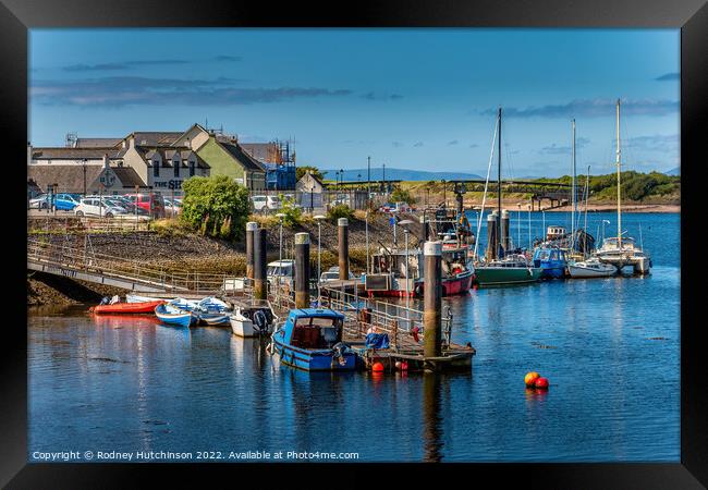 Tranquil Beauty of Irvine Harbour Framed Print by Rodney Hutchinson