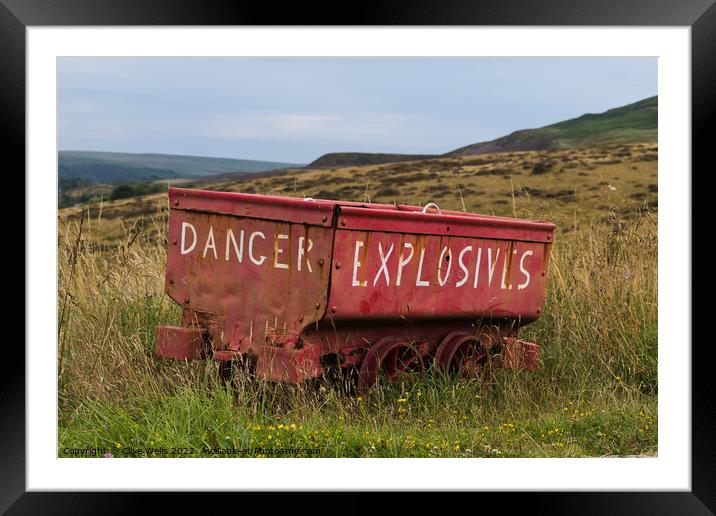 Explosivies wagon Framed Mounted Print by Clive Wells