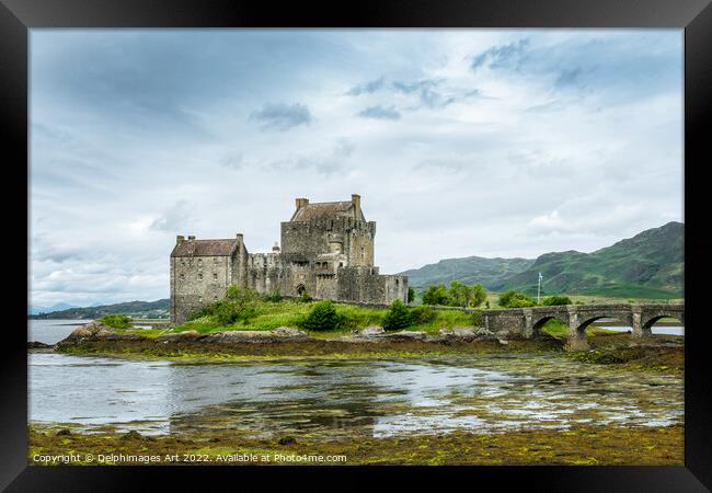 Eilean Donan castle in North West Highlands Scotla Framed Print by Delphimages Art