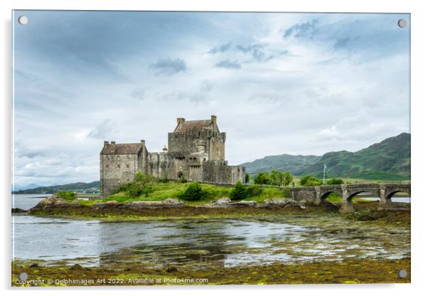 Eilean Donan castle in North West Highlands Scotla Acrylic by Delphimages Art
