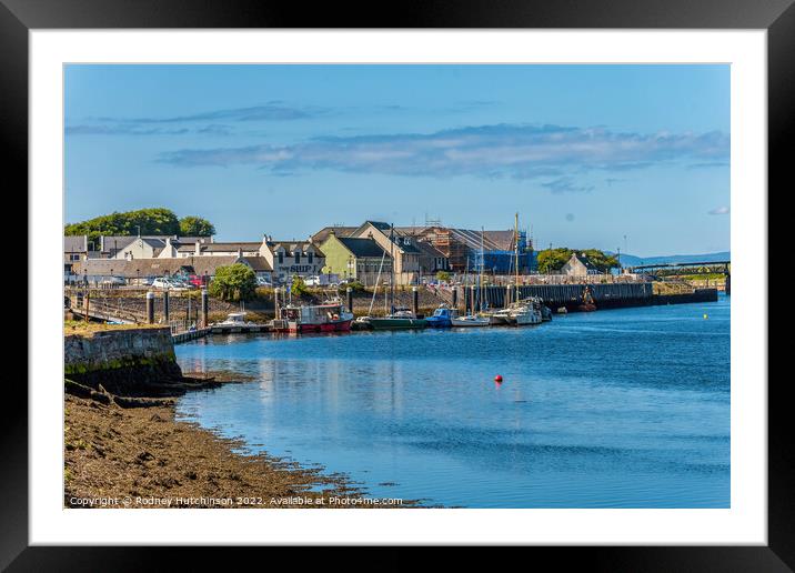 Tranquil beauty of Irvine harbour Framed Mounted Print by Rodney Hutchinson