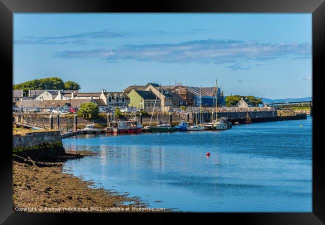 Tranquil beauty of Irvine harbour Framed Print by Rodney Hutchinson