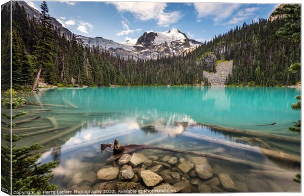 Natural Beauty of Middle Joffre lake Canvas Print by Pierre Leclerc Photography