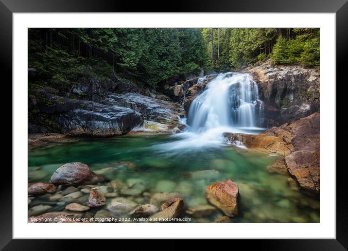 Lower Falls in Golden Ears Provincial Park Framed Mounted Print by Pierre Leclerc Photography