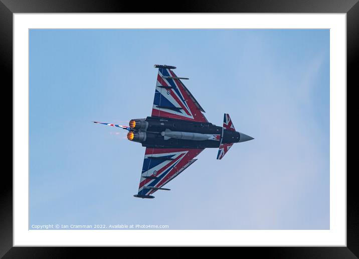 Typhoon turning and burning Framed Mounted Print by Ian Cramman