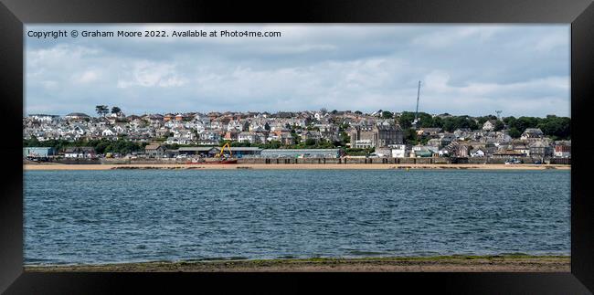 Padstow panorama Framed Print by Graham Moore