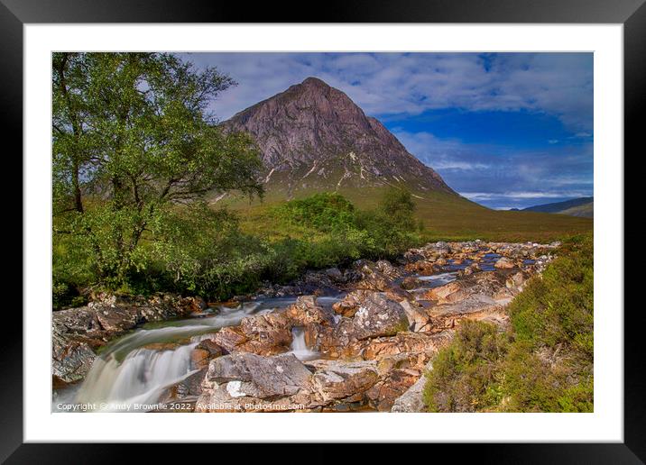 Buachaille Etive Mòr Framed Mounted Print by Andy Brownlie