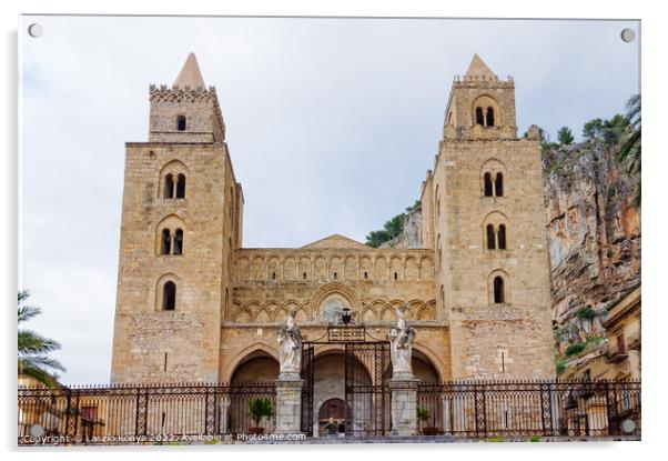 Duomo di Cefalu Acrylic by Laszlo Konya