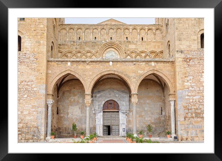 Arched Entrance - Cefalu Framed Mounted Print by Laszlo Konya