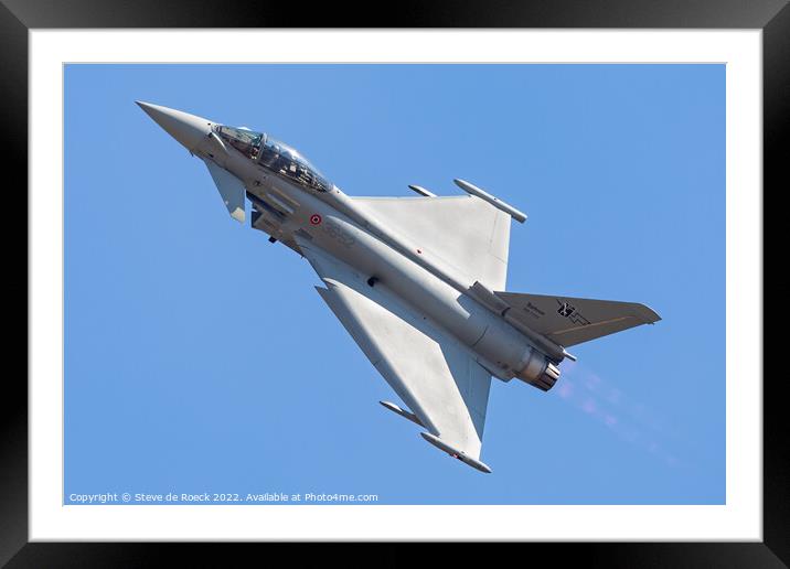 Eurofighter Typhoon EF2000 Framed Mounted Print by Steve de Roeck