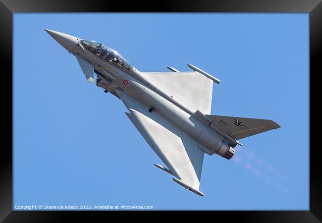 Eurofighter Typhoon EF2000 Framed Print by Steve de Roeck