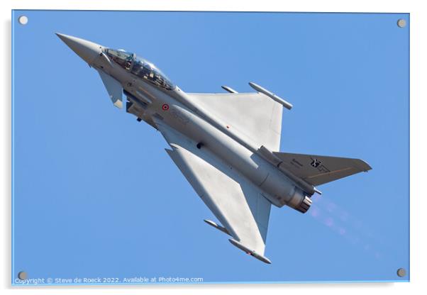 Eurofighter Typhoon EF2000 Acrylic by Steve de Roeck