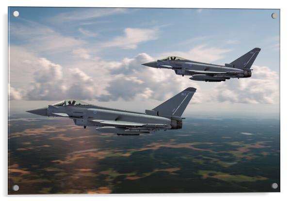 Eurofighter Typhoon Intercept Acrylic by J Biggadike