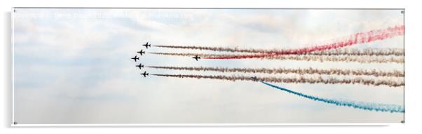 Thrilling Aerobatics at Bournemouth Air Show Acrylic by Derek Daniel