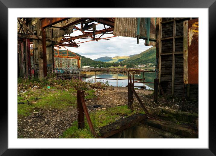 Old Torpedo Testing Station, Loch Long Framed Mounted Print by Rich Fotografi 