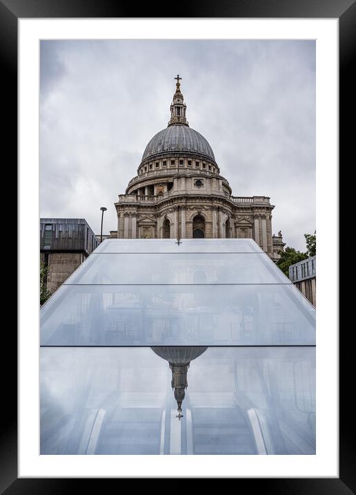 Reflection of St Pauls Framed Mounted Print by Jason Wells