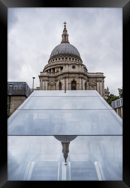 Reflection of St Pauls Framed Print by Jason Wells