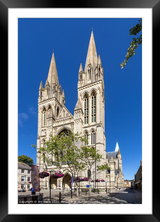 Truro Cathedral Cornwall Framed Mounted Print by Jim Monk
