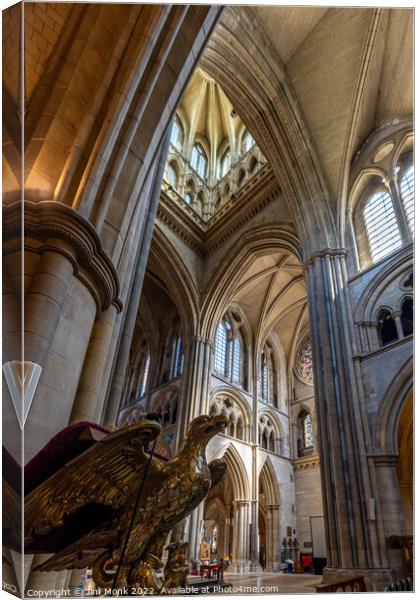 Truro Cathedral Interior Canvas Print by Jim Monk