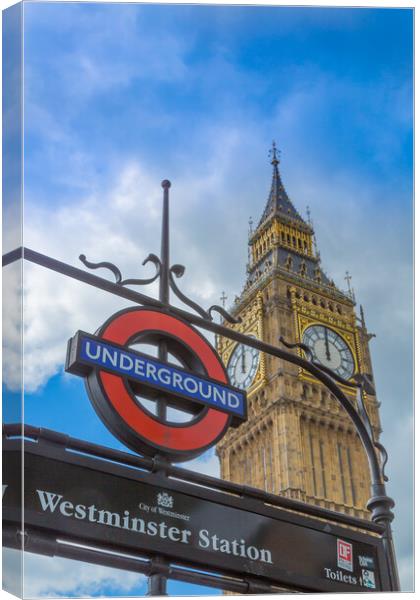 Westminster Icons. Canvas Print by Bill Allsopp