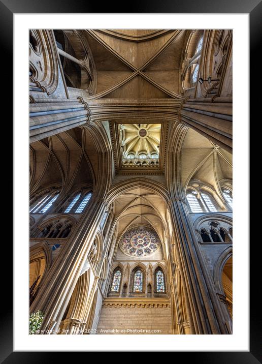 Truro Cathedral Ceiling Framed Mounted Print by Jim Monk