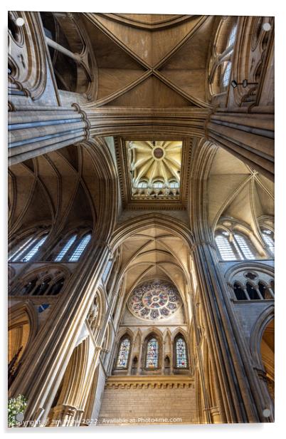 Truro Cathedral Ceiling Acrylic by Jim Monk
