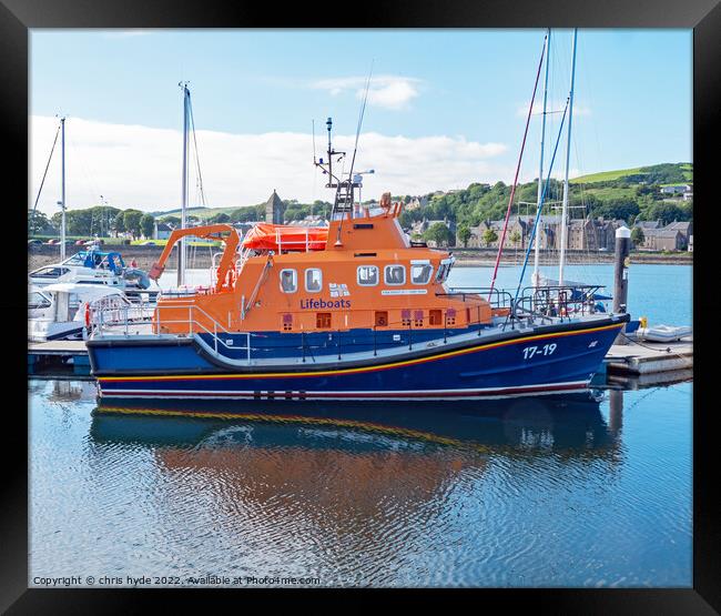 RNLI Campbeltown Lifeboat. Framed Print by chris hyde