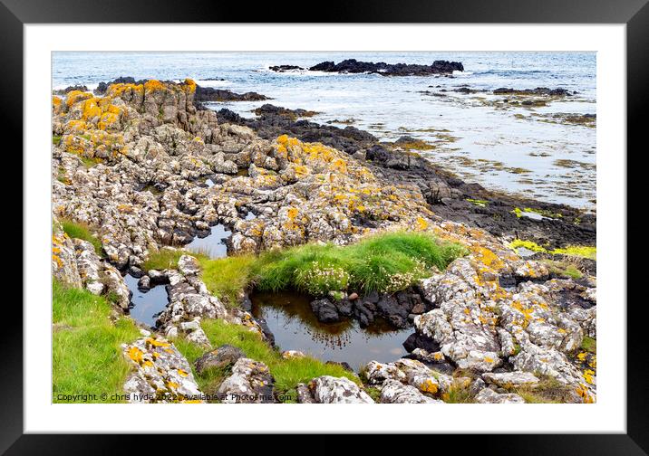 Rock pools on the foreshore Framed Mounted Print by chris hyde