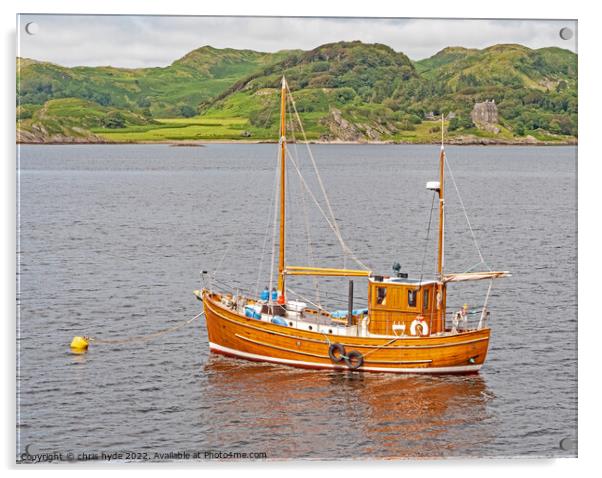 Traditional Scottish Fishing Boat Acrylic by chris hyde