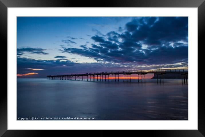 Calmness at Saltburn by Sea Framed Mounted Print by Richard Perks