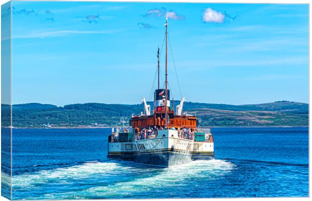 PS Waverley Gone Astern Canvas Print by Valerie Paterson