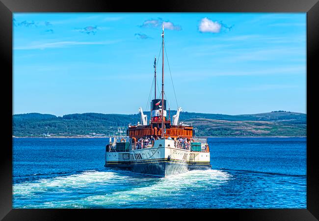 PS Waverley Gone Astern Framed Print by Valerie Paterson