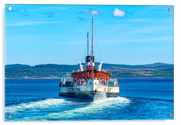 PS Waverley Gone Astern Acrylic by Valerie Paterson