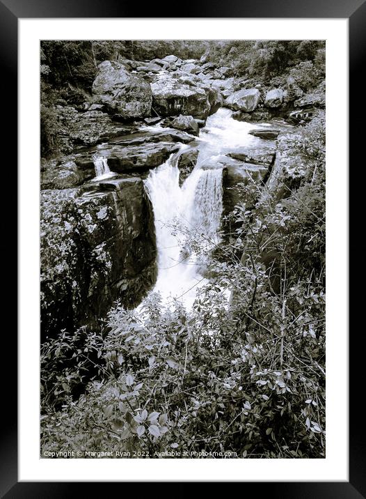 Cascade Namorana Framed Mounted Print by Margaret Ryan