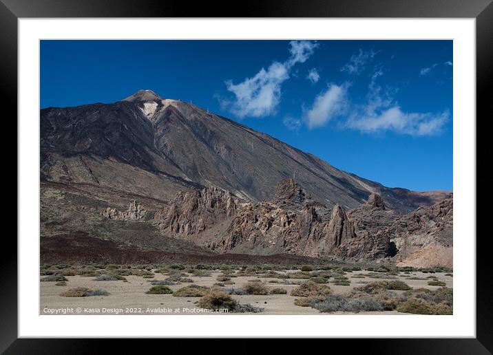 El Teide: Looking Up in Wonder Framed Mounted Print by Kasia Design
