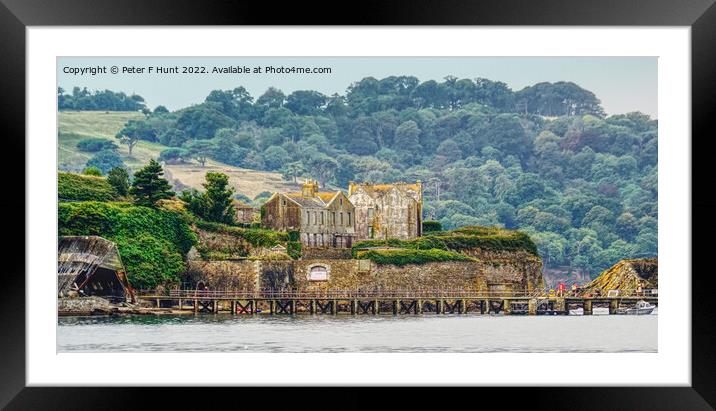 Drakes Island Plymouth 1 Framed Mounted Print by Peter F Hunt