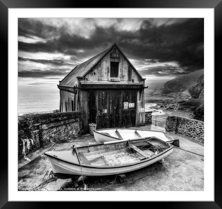 The Old lifeboat station at Lands End Cornwall. Framed Mounted Print by Craig Yates