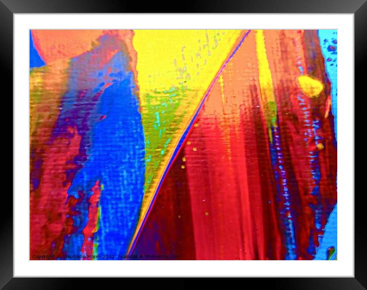 Abstract 371 Framed Mounted Print by Stephanie Moore