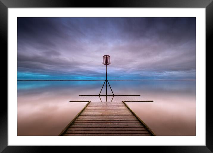 Lytham St Annes Jetty Framed Mounted Print by Phil Durkin DPAGB BPE4