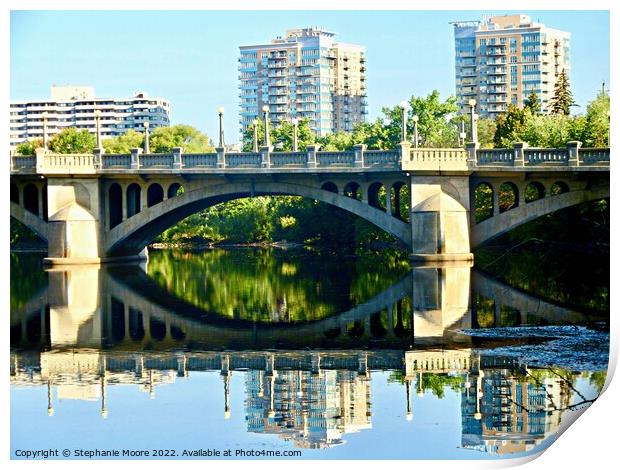 Rideau River Reflections Print by Stephanie Moore