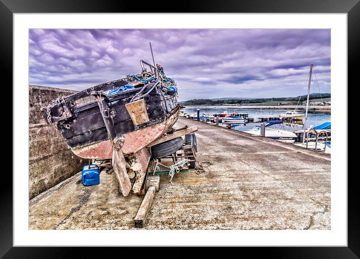 Maidens Pier  Framed Mounted Print by Valerie Paterson